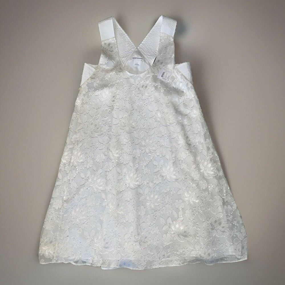 NWT Club Monaco Women Rosan Dress NWT $229 Retail Size 6 Ivory Lined Floral Prt